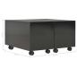 Preview: Couchtisch Hochglanz-Schwarz 60x60x35 cm Holzwerkstoff
