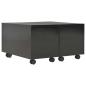 Preview: Couchtisch Hochglanz-Schwarz 60x60x35 cm Holzwerkstoff