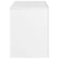 Preview: TV-Schrank mit LED-Leuchten Hochglanz-Weiß 130x35x45 cm