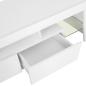 Preview: TV-Schrank mit LED-Leuchten Hochglanz-Weiß 130x35x45 cm