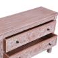 Preview: Sideboard mit 2 Schubladen 90 x 30 x 60 cm Massivholz Mahagoni