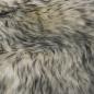Preview: Teppich Schafspelz 60x180 cm Dunkelgrau Melange