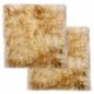 Preview: Sitzkissen 2 Stk. Braun Melange 40x40 cm Echter Schafspelz