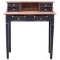 Preview: Schreibtisch mit Schubladen 90x50x101 cm Altholz Massiv