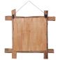 Preview: Holzspiegel Natur 70x70 cm Recyceltes Teakholz