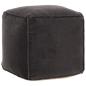 Preview: ARDEBO.de - Pouf Baumwollsamt 40x40x40 cm Anthrazit