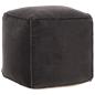 Preview: Pouf Baumwollsamt 40x40x40 cm Anthrazit