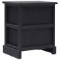 Preview: Nachttische 2 Stk. Schwarz 38×28×45 cm Paulownia-Holz