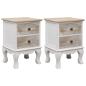 Preview: Nachttische 2 Stk. 35x30x50 cm Paulownia Holz