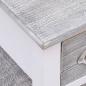 Preview: Beistelltisch Grau 40x40x40 cm Paulownia Holz