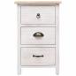 Preview: Beistellschrank 35x25x57 cm Massivholz Paulownia
