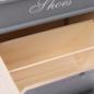 Preview: Schuhschrank Grau 50 x 28 x 58 cm Paulownia Holz