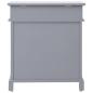 Preview: Schuhschrank Grau 50 x 28 x 58 cm Paulownia Holz