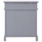 Preview: Schuhschrank Grau 50 x 28 x 58 cm Paulownia Holz