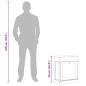 Preview: Schuhschrank Weiß 50 x 28 x 58 cm Paulownia Holz