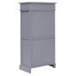 Preview: Schuhschrank Grau 50 x 28 x 98 cm Paulownia Holz