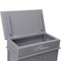 Preview: Schuhschrank Grau 50 x 28 x 98 cm Paulownia Holz