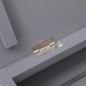 Preview: Schuhschrank Grau 50 x 28 x 98 cm Paulownia Holz