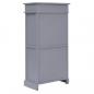 Preview: Schuhschrank Grau 50 x 28 x 98 cm Paulownia Holz