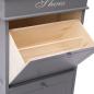 Preview: Schuhschrank Grau 50 x 28 x 98 cm Paulownia Holz