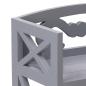 Preview: Badezimmerschrank Grau 46x24x116 cm Paulownia-Holz