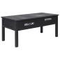 Preview: Couchtisch Schwarz 100×50×45 cm Holz
