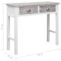 Preview: Konsolentisch Grau 90×30×77 cm Holz