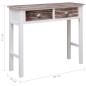 Preview: Konsolentisch Braun 90×30×77 cm Holz