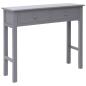 Preview: Konsolentisch Grau 90×30×77 cm Holz