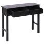 Preview: Konsolentisch Schwarz 90 × 30 × 77 cm Holz