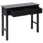 Preview: Konsolentisch Schwarz 90 × 30 × 77 cm Holz