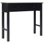Preview: Konsolentisch Schwarz 90 × 30 × 77 cm Holz