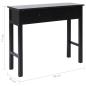 Preview: Konsolentisch Schwarz 90 × 30 × 77 cm Holz
