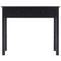 Preview: Konsolentisch Schwarz 90 × 30 × 77 cm Holz