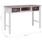 Preview: Schreibtisch Braun 110 × 45 × 76 cm Holz