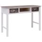 Preview: Schreibtisch Braun 110 × 45 × 76 cm Holz