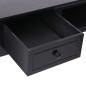 Preview: Schreibtisch Schwarz 110×45×76 cm Holz