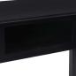 Preview: Schreibtisch Schwarz 110×45×76 cm Holz