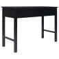 Preview: Schreibtisch Schwarz 110×45×76 cm Holz