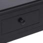 Preview: Schreibtisch Schwarz 110×45×76 cm Holz