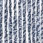Preview: Insektenschutz-Vorhang Blau Weiß Silbern 100x220cm Chenille