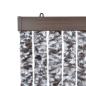 Preview: Insektenschutz-Vorhang Braun und Beige 90x220 cm Chenille