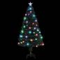 Preview: Weihnachtsbaum mit Beleuchtung und Ständer 150 cm Glasfaser