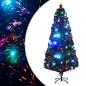 Preview: Weihnachtsbaum mit Beleuchtung und Ständer 180 cm Glasfaser