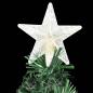 Preview: Vorbeleuchteter Weihnachtsbaum mit Ständer und LED 210 cm Glasfaser