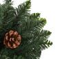 Preview: Künstlicher Weihnachtsbaum mit Kiefernzapfen Grün 210 cm