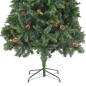 Preview: Künstlicher Weihnachtsbaum mit Kiefernzapfen Grün 210 cm