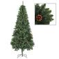 Preview: Künstlicher Weihnachtsbaum mit Kiefernzapfen Grün 210 cm