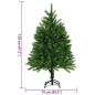 Preview: Künstlicher Weihnachtsbaum Naturgetreue Nadeln 120 cm Grün