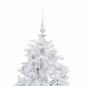 Preview: Schneiender Weihnachtsbaum mit Schirmfuß Weiß 140 cm